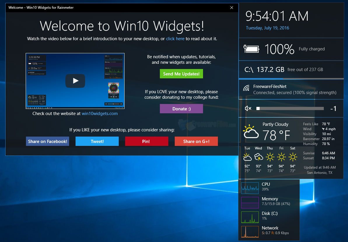Best Widgets for Window 10